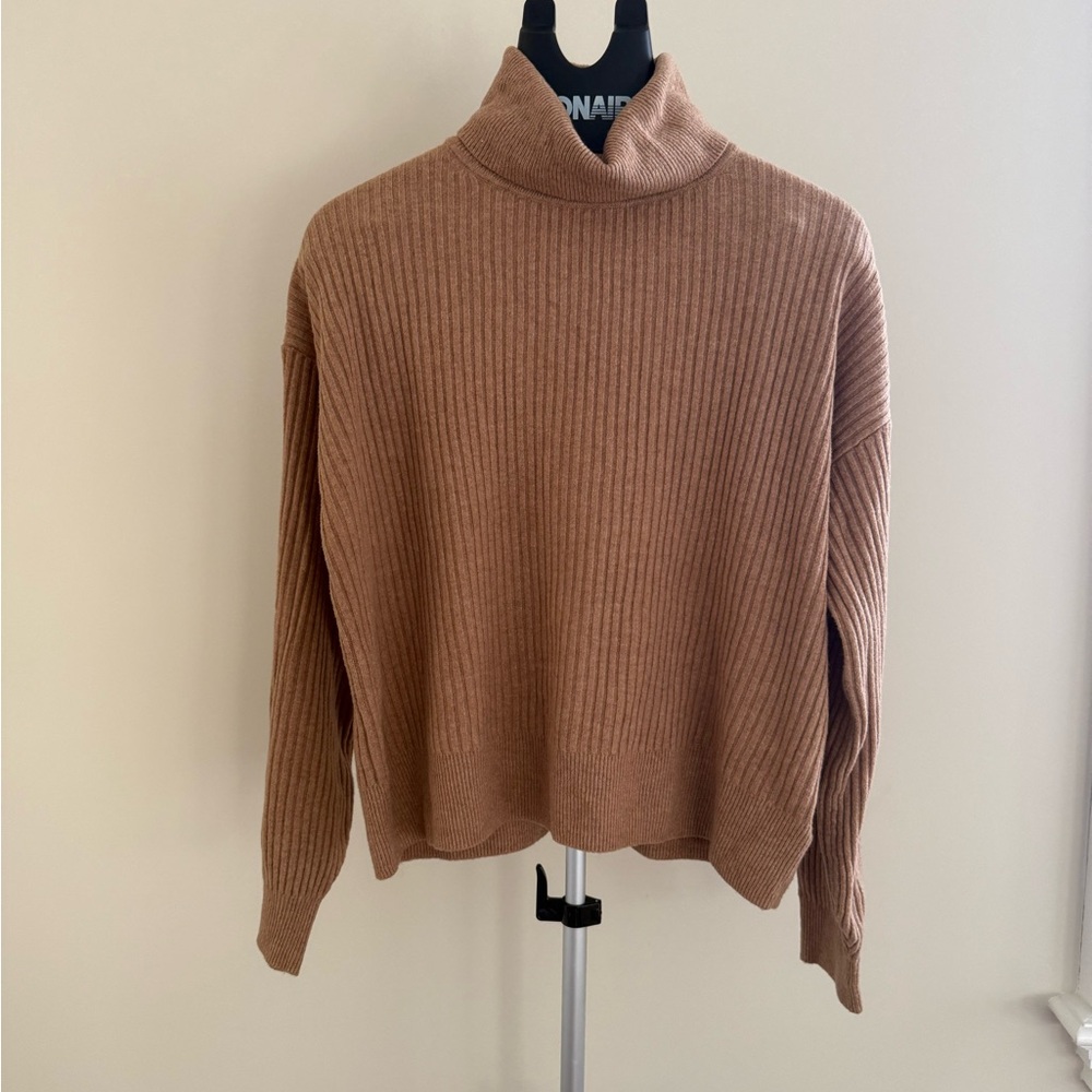 GAP Cozy Tan Turtleneck Sweater